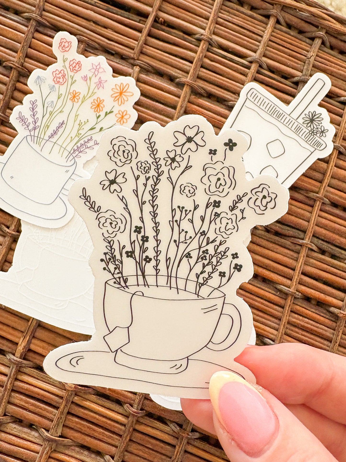 tea cup sticker