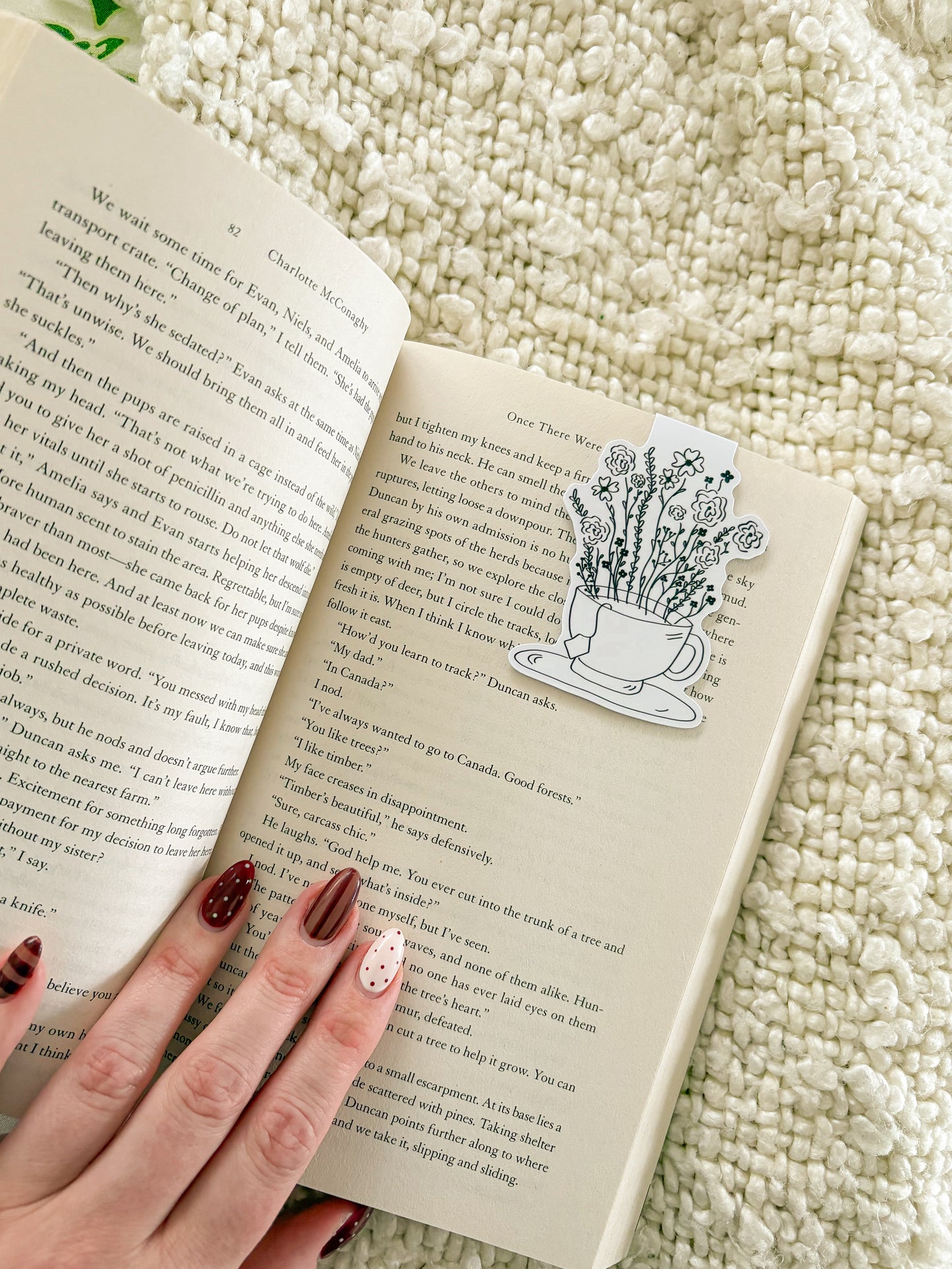 tea cup bookmark