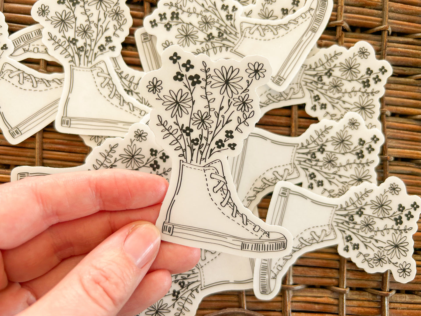 floral converse sticker