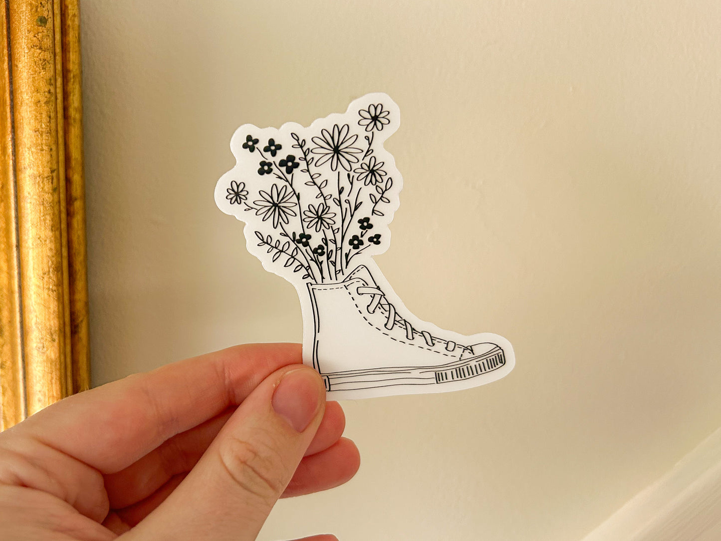 floral converse sticker