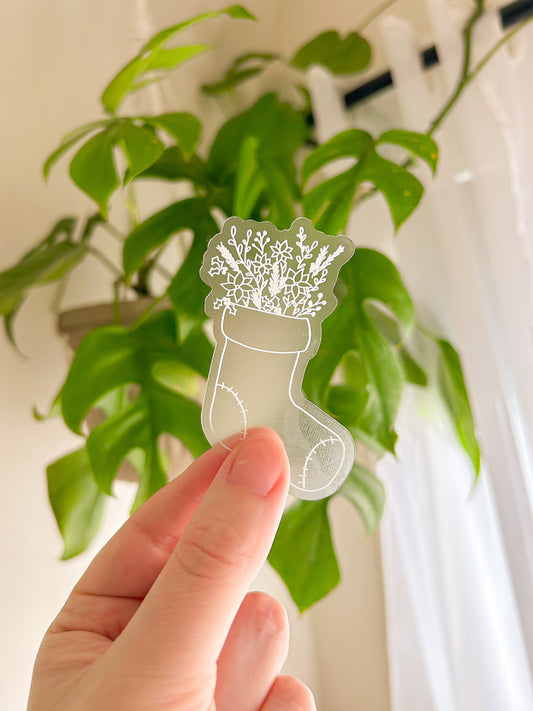 christmas stocking sticker