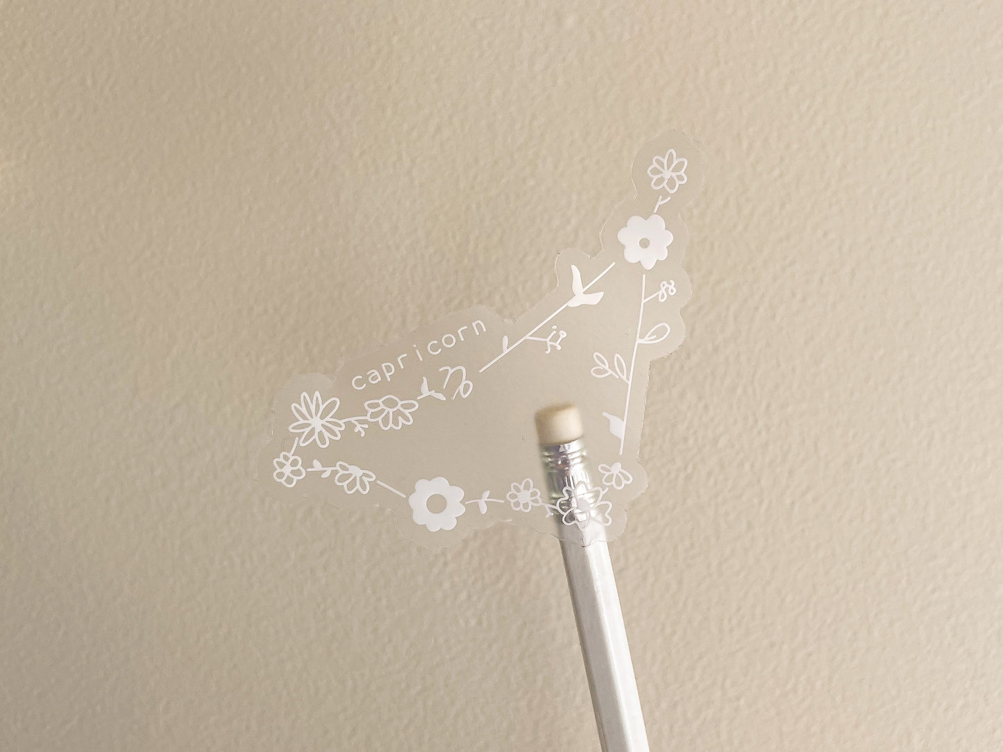 zodiac constellation sticker, black & white