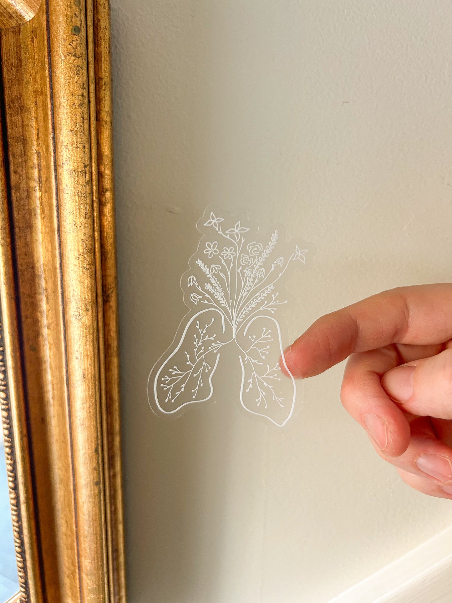 floral lungs sticker