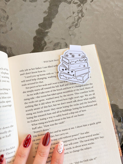 book stack bookmark