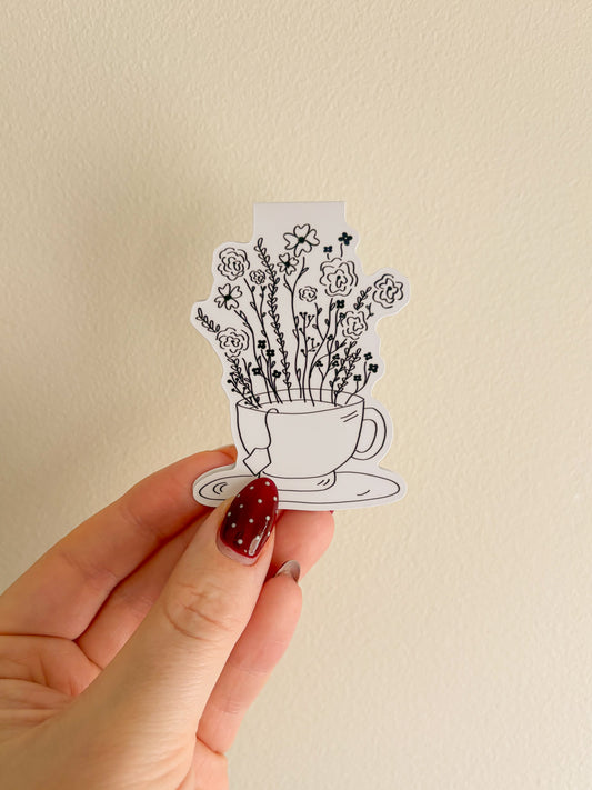 tea cup bookmark
