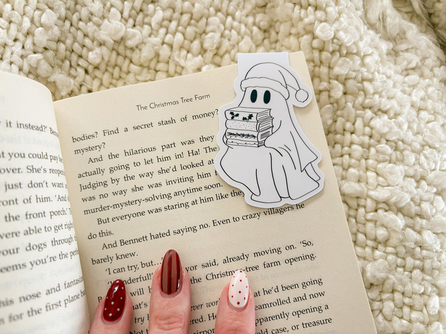 santa ghost bookmark