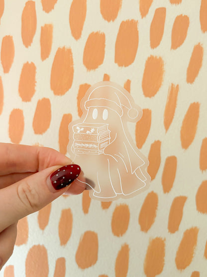 santa ghost sticker