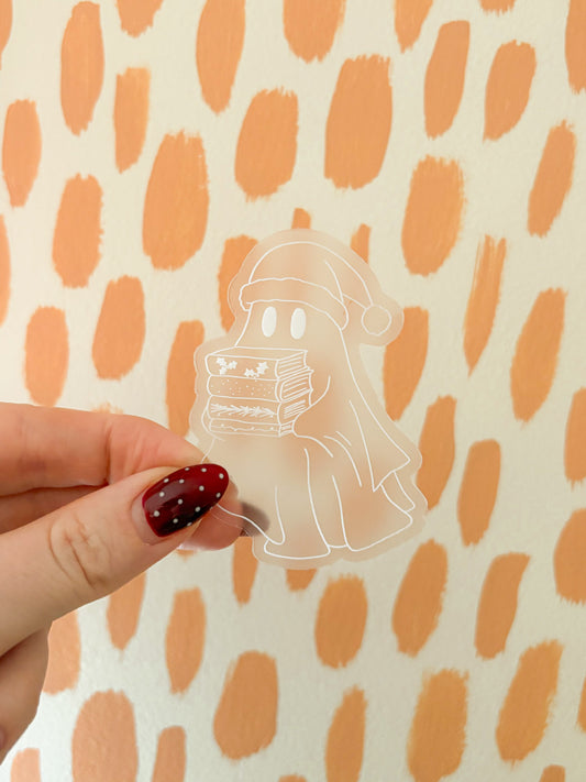 santa ghost sticker