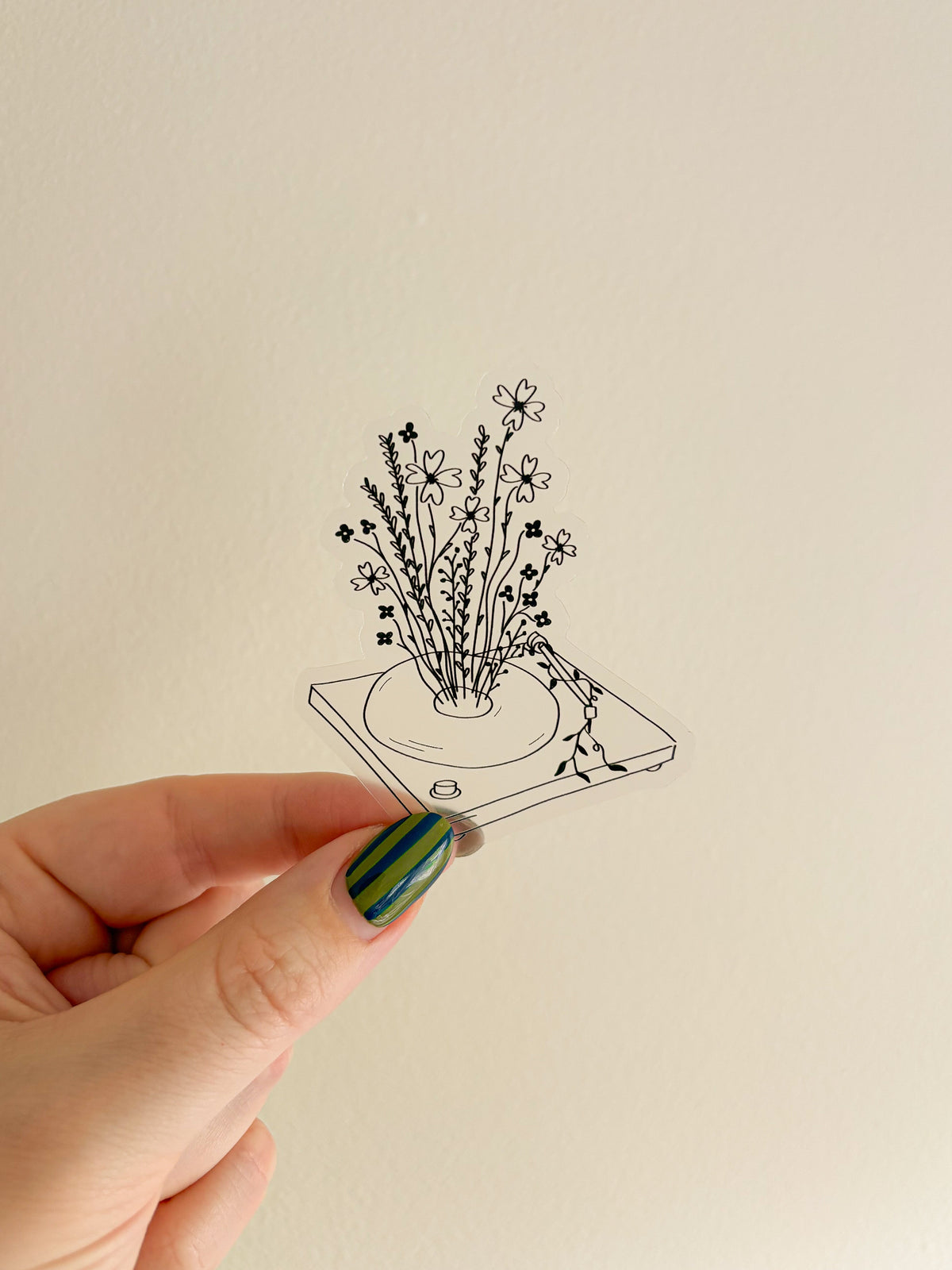 vinyl player sticker