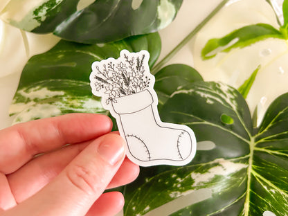 christmas stocking sticker