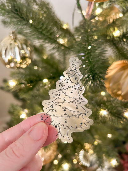 christmas tree sticker