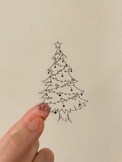 christmas tree sticker