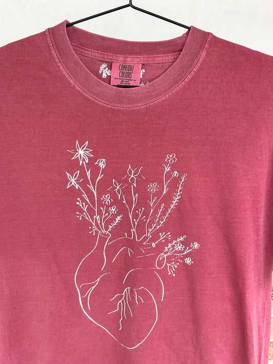 anatomical heart t-shirt