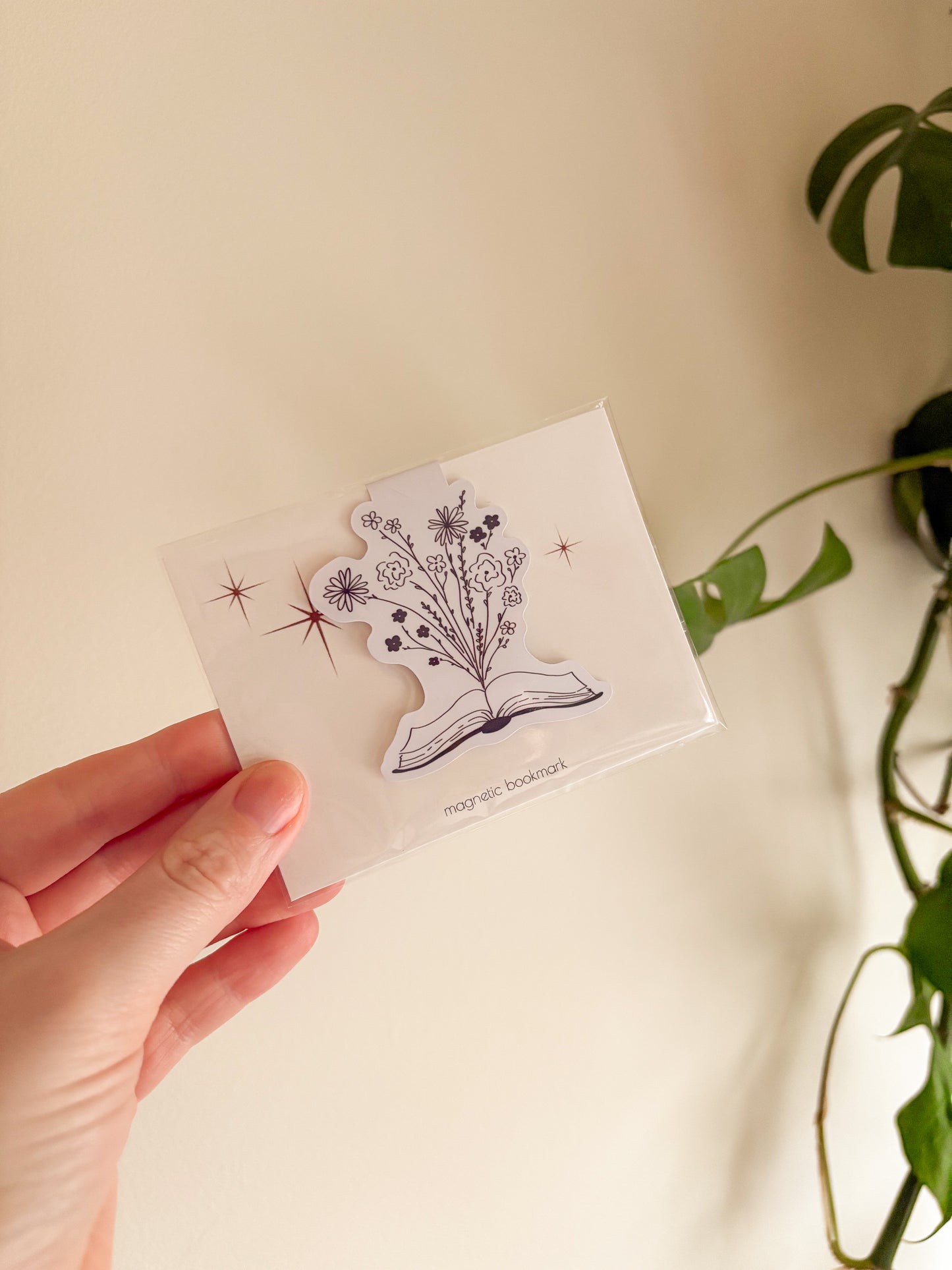 floral book bookmark