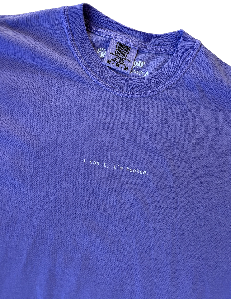 'i can't, i'm booked' book tee