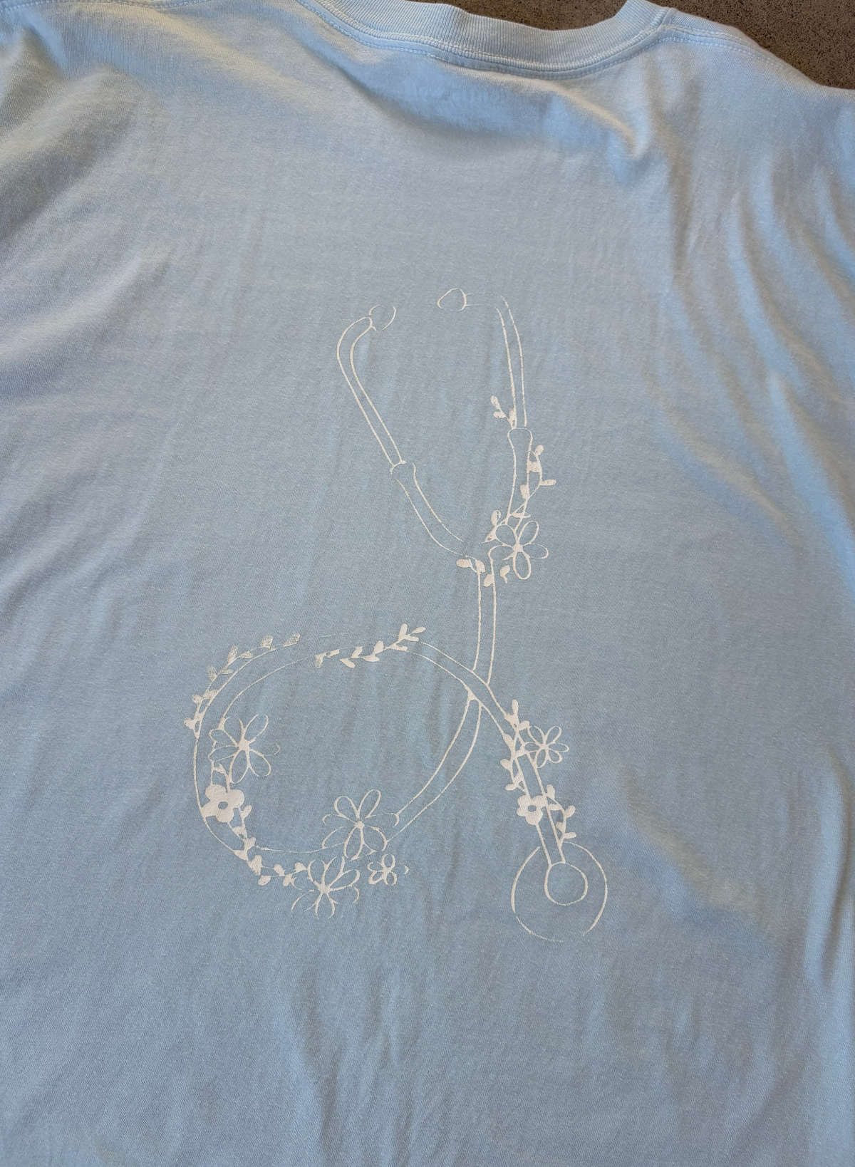 'i heard that' stethoscope tee