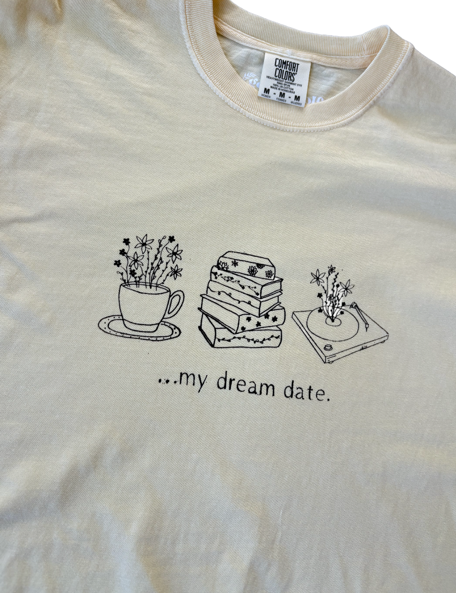 'my dream date' boxy tee