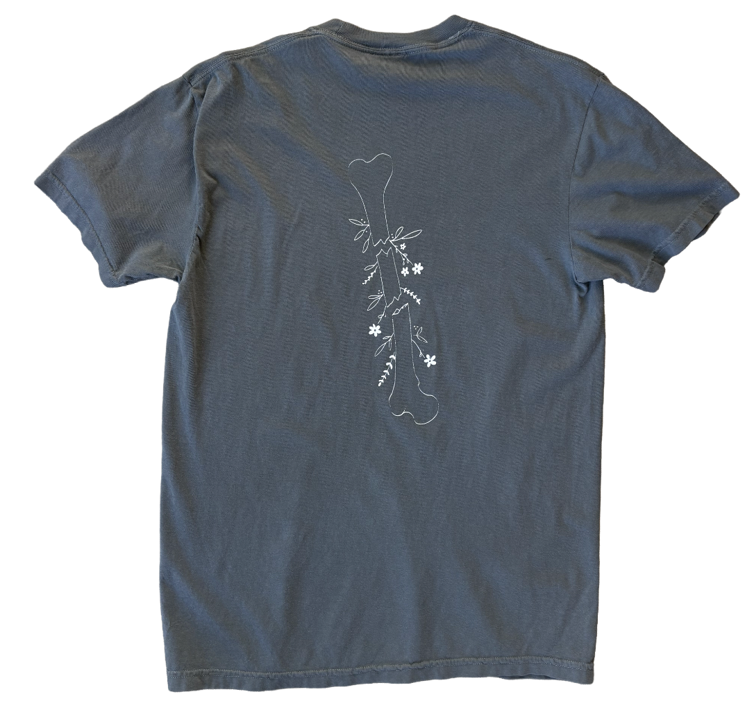 'oh snap' bone tee