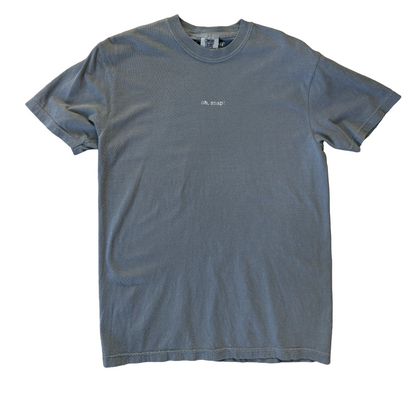 'oh snap' bone tee