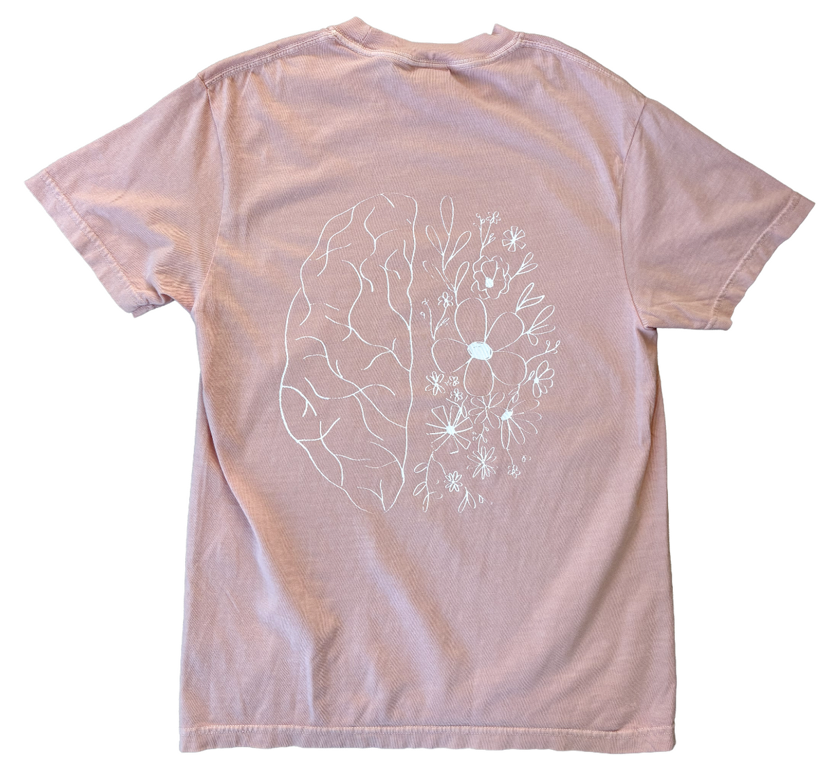 'plant good thoughts' brain tee