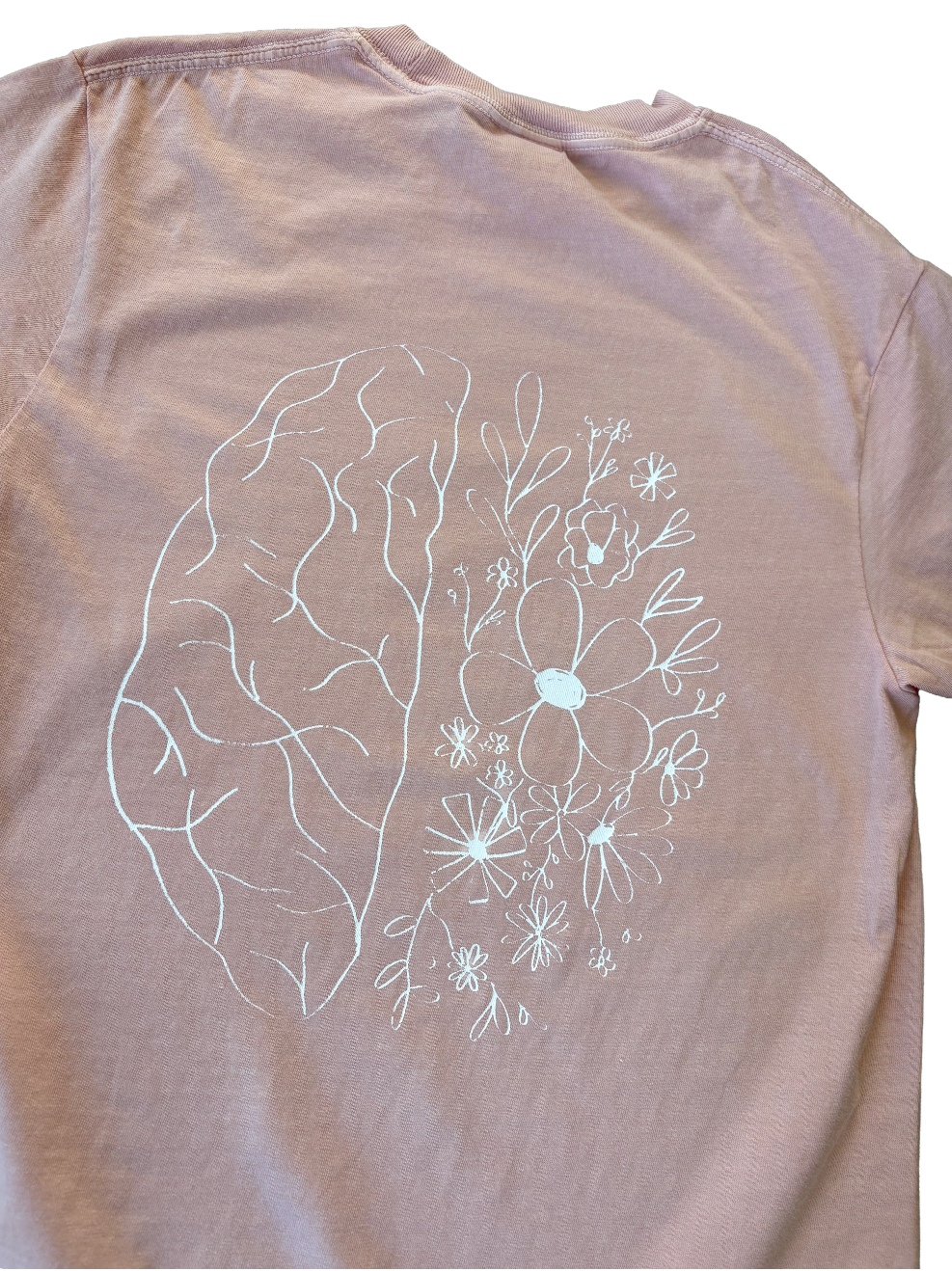 'plant good thoughts' brain tee