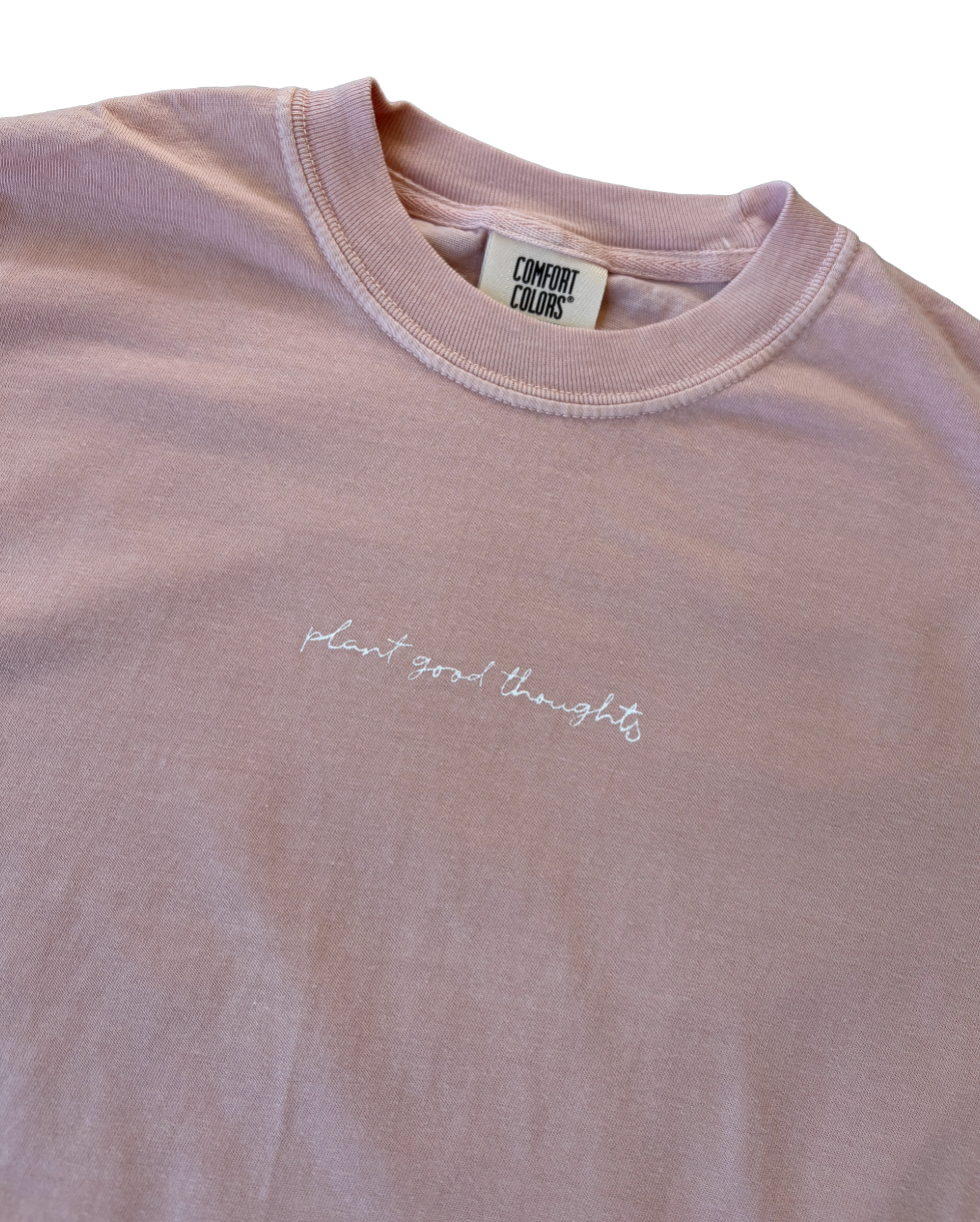 'plant good thoughts' brain tee