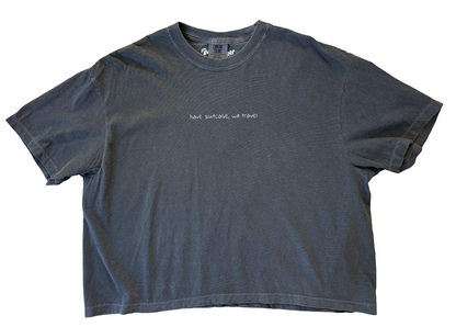 'have suitcase, will travel' suitcase boxy tee